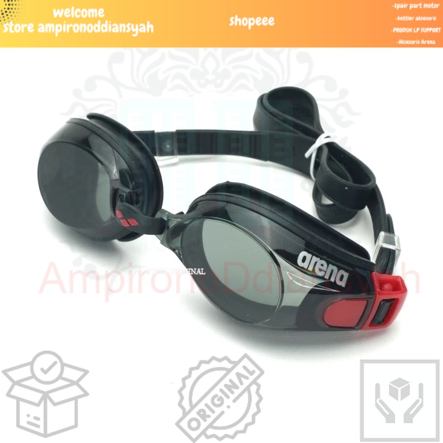 kacamata renang Arena Swim Goggles Zoom Agg-590-SRD untuk Dewasa Ori 100% arena kacamata renang aren