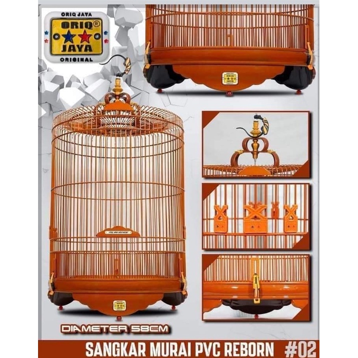 Sangkar murai oriq no 2 pvc reborn Kandang murai oriq jaya