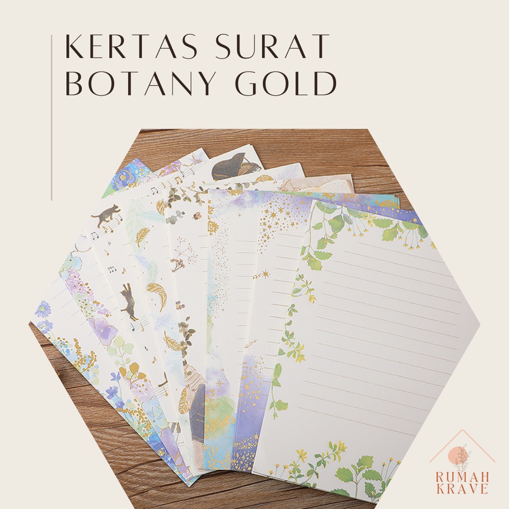 

RUMAH KRAVE - Kertas Surat Botany Gold A5