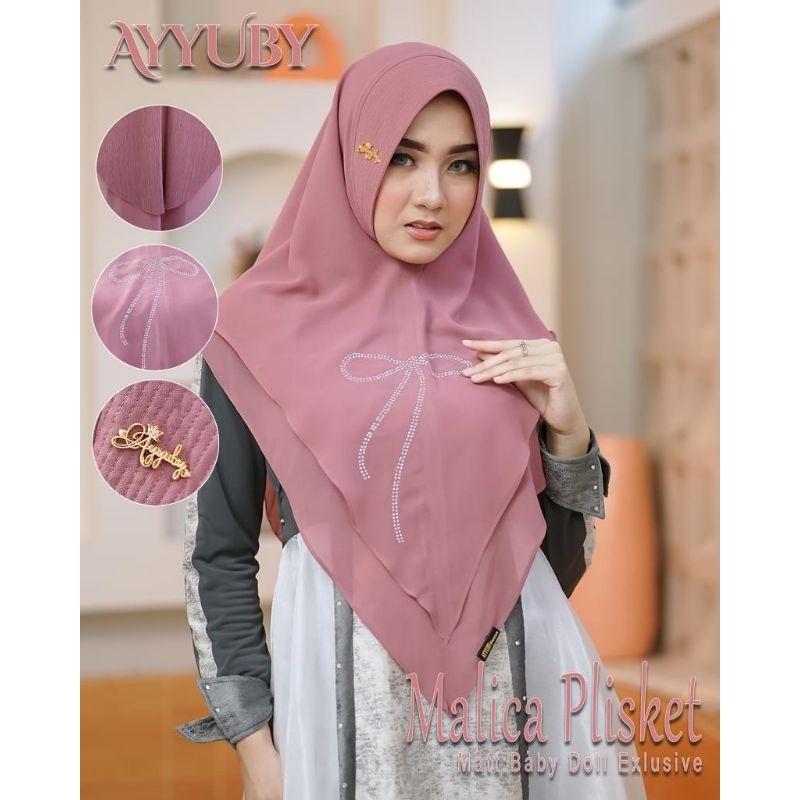 HIJAB SYAR'I  BAHAN CERUTY BEBYDOLL HIJAB AYUBhijab ceruty/Jilbab syar'i/ Ayyuby Hijab terbaru/Ayyub