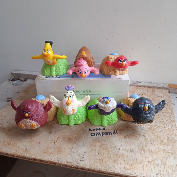 Toy Loose 7 pcs  hewan angry birds McDonalds Mainan Anak