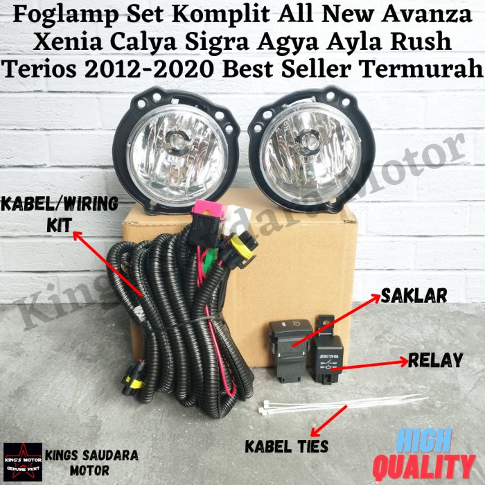 Foglamp Avanza Rush Original - Kanan, Hanya Foglamp