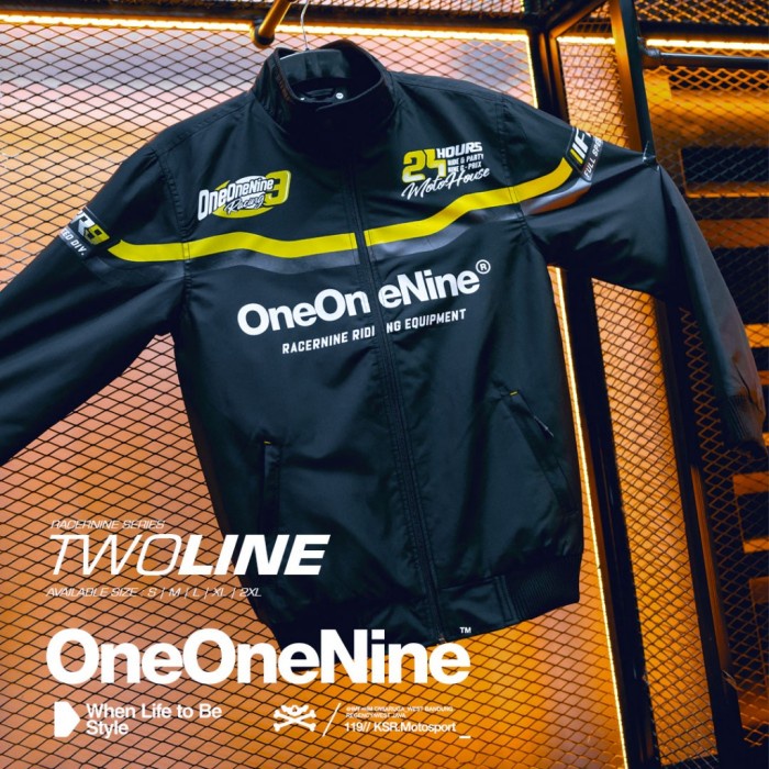 JACKET ONEONENINE RACERNINE TWOLINE BLACK SERIES ORIGINAL - S