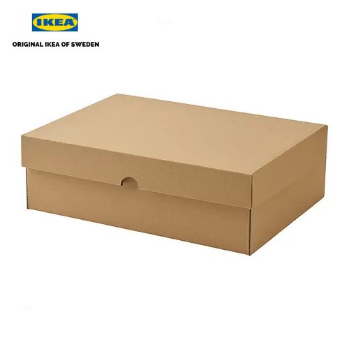 

ORI lKEA Kotak Kardus Dengan Penutup 32x23x10 cm Kokoh Serbaguna