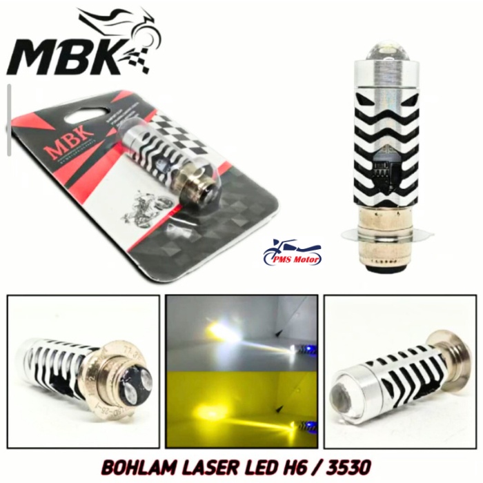 [OBRAL] Lampu Laser LED Motor H4 Motor Laki 2 Warna Putih Kuning Lampu Senja Biru Motor Sport Super 
