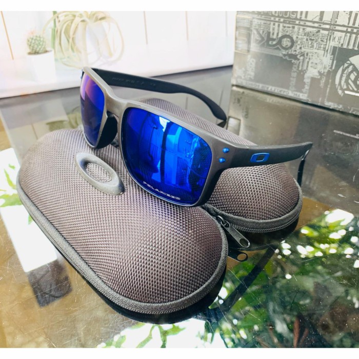 "R.V.Shop" - PASTI READY Kacamata Hitam Pria lensa Polarized okley holbrook kualitas super - Hitam B