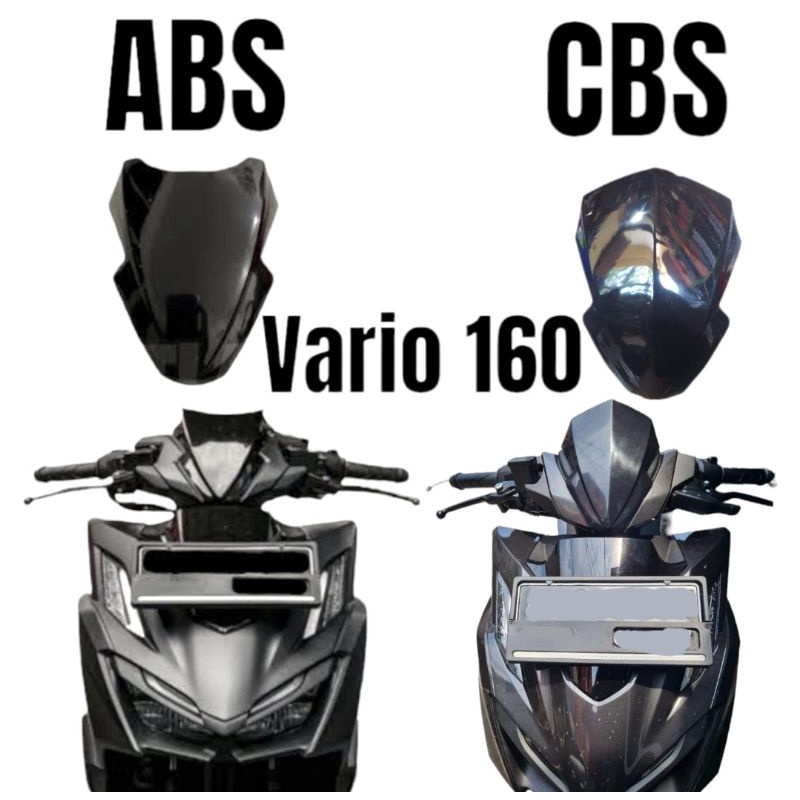 visor vario 160, mika visor vario 160 bahan tebal free double tape Premium