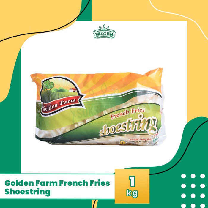 

French Fries Golden Farm Kentang Goreng 1 Kg