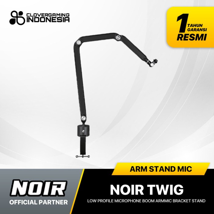 Noir Twig Low Profile Microphone Boom Arm Mic Bracket Stand For Voix Noir Gear