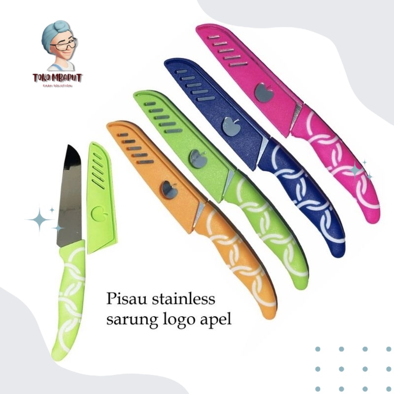 [KT BKS] PISAU BUAH APEL MINI DENGAN SARUNG