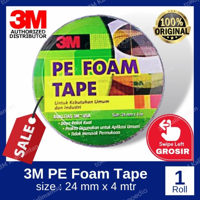 

PE Foam Tape 3M Double Tape 24 mm x 4 mtr (1 Roll) - 66 Rol