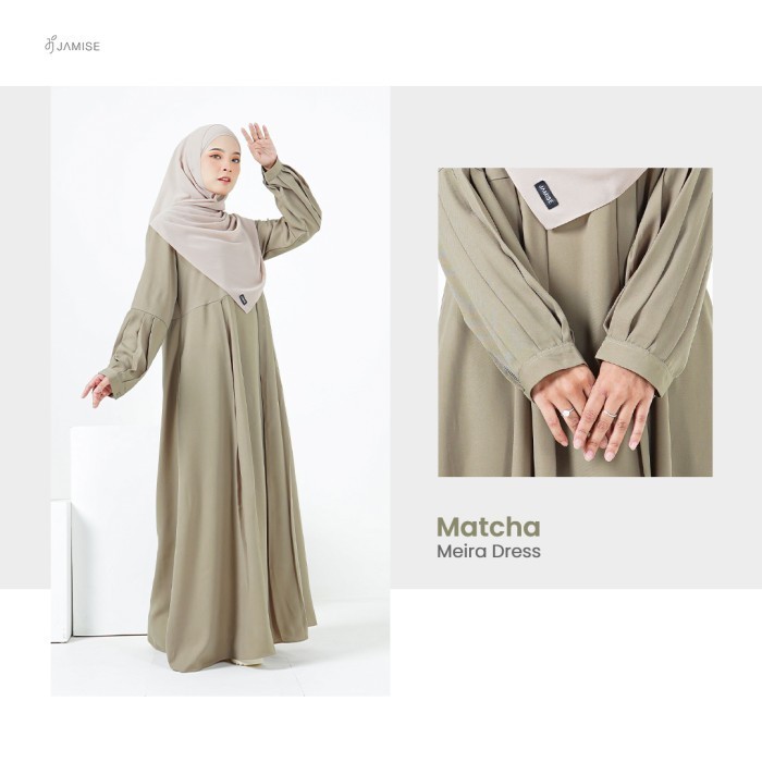 Meira Dress - Gamis by Jamise - Matcha, XS