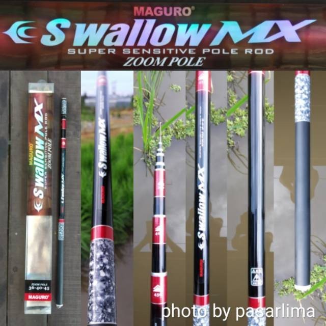 Joran tegek MAGURO SWALLOW MX carbon series bonus