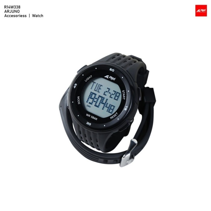 Jam Tangan Digital Pria Arei Outdoorgear Arjuno Original - Black Kom White /Update 2025