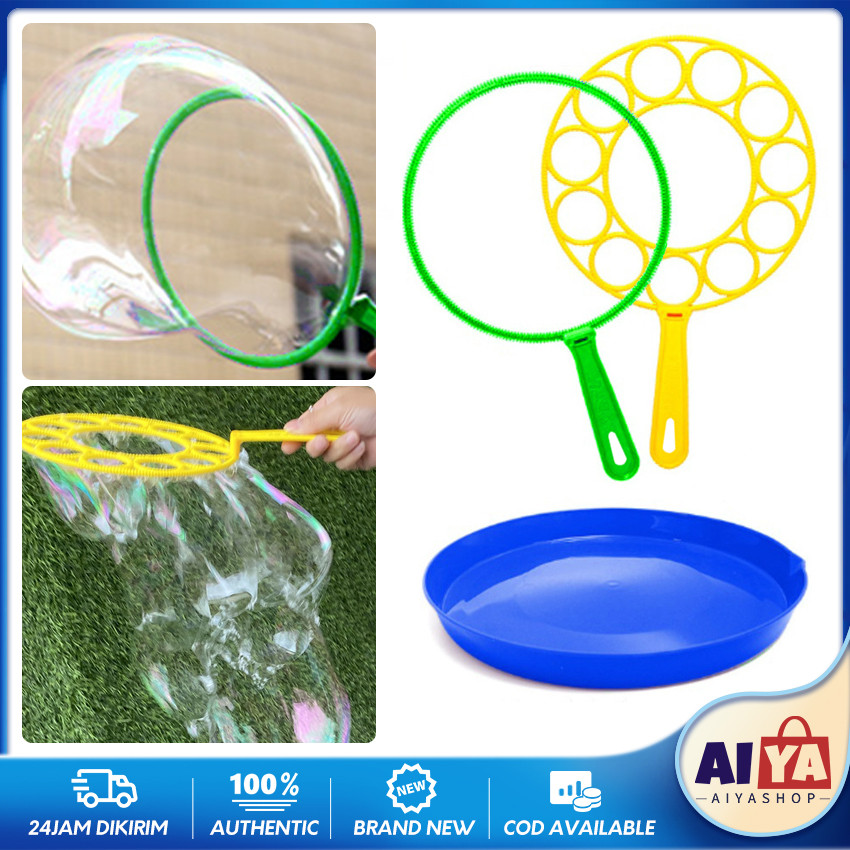 3PCS/Set Stik Tangkai Balon Bubble Sabun Besar Karakter Kembang Lingkaran