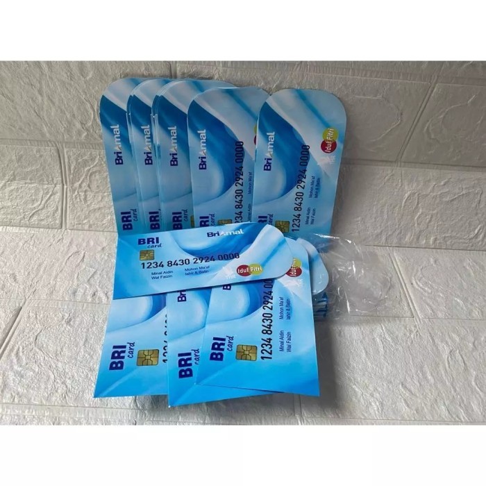 

Ampau amplop lebaran karakter ATM 100 lembar NEW - BRI BIRU