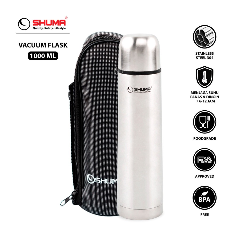 Shuma Termos Air Panas S/S Vacuum Flask 1 Liter