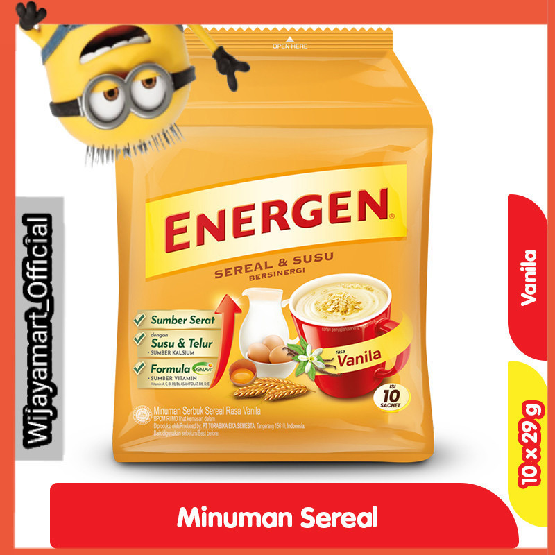 

Energen Minuman Sereal Vanilla 10 x 29 g