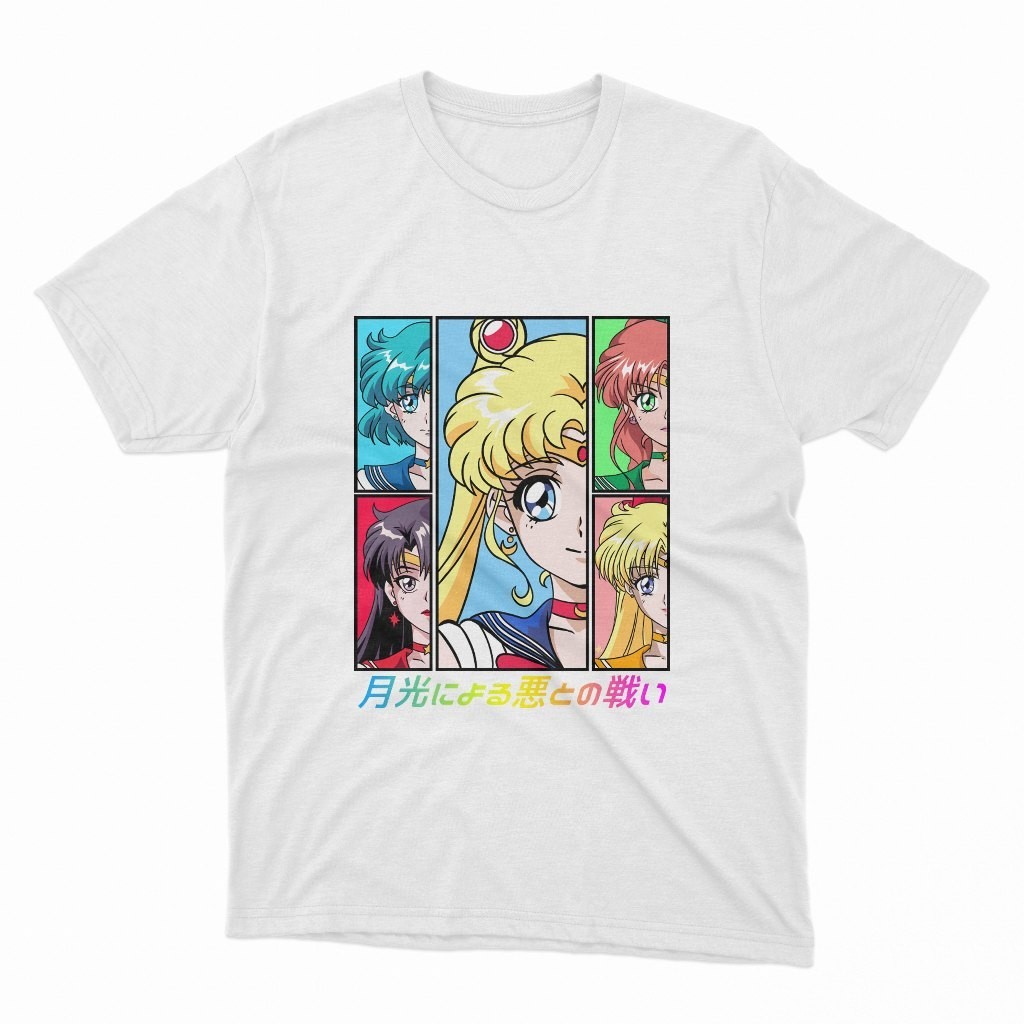KAOS DEWASA Sailor Moon Characters T-Shirt