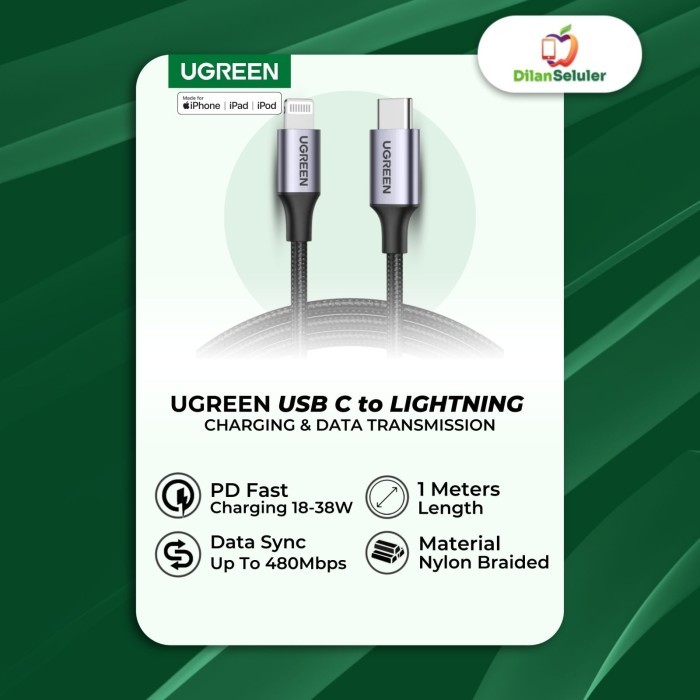 Kabel Usb C To Lightning Ugreen