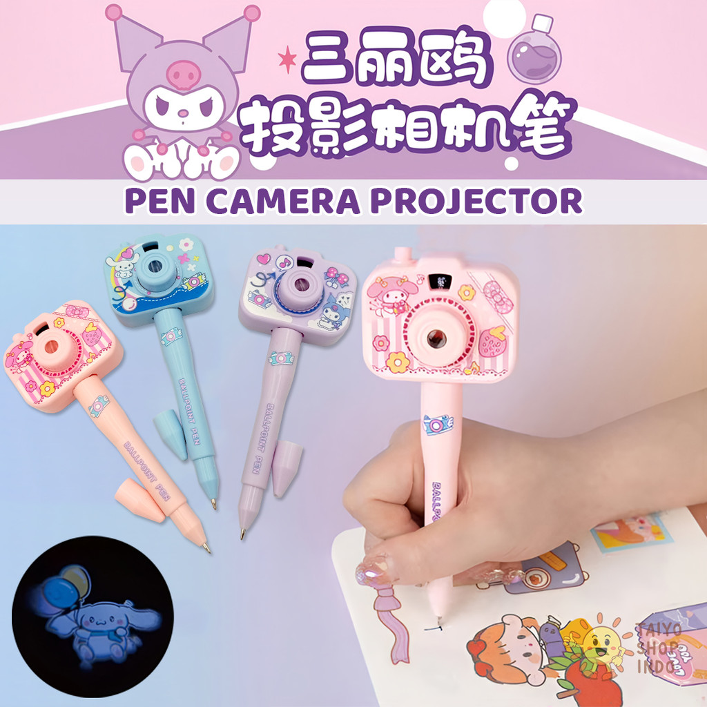 

TAIYO Pen Camera Projector Melody Cinnamo Kuromi Mainan Edukasi Kamera Proyektor Gambar Karakter