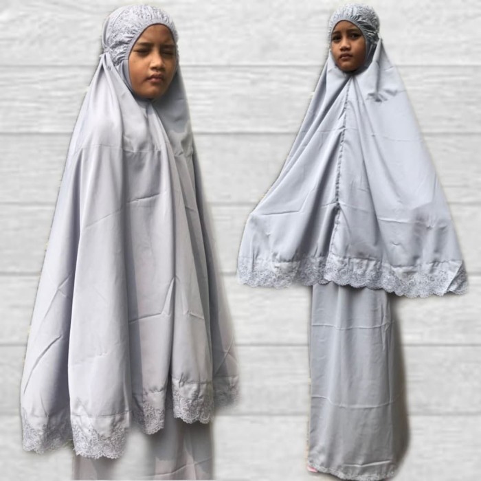 Mukena Anak Siti Khadijah Pasteleena Abu Muda