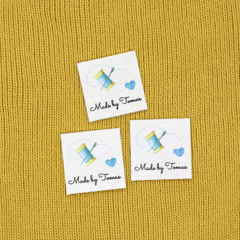 

96piece Ironing Labels, Logo or Text, Personalized Brand , Clothing Labels, Custom Design, Cotton tags (YT134)
