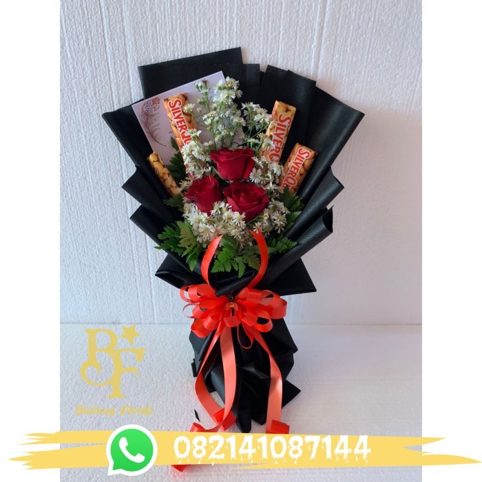 

BINTANG FLORIST - BUKET COKLAT VALENTINE / HAND BOUQUET COKLAT - D
