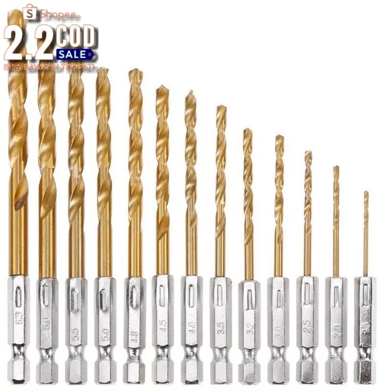 MATA BOR TITANIUM POWER DRILL STEEL / 13PCS