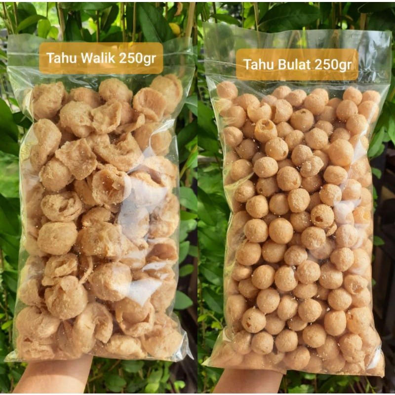

Tahu walik dan Tahu Bulat 250gr man bsmllah