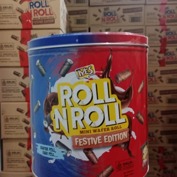 

Iyes roll n roll Festive edition 1 karton isi 6 kaleng