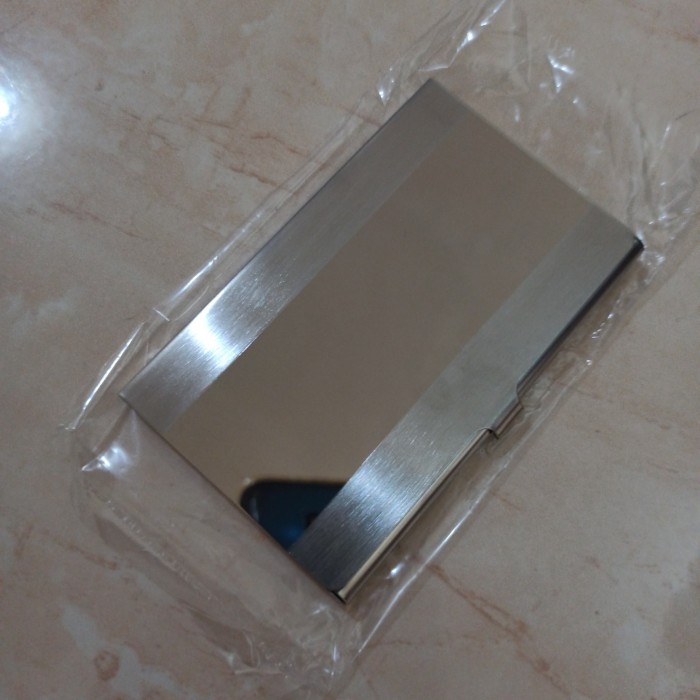 

PROMO -[Bongkar Gudang] Dompet Box Kotak Kartu Nama Id card Stainless steel mirror Promo