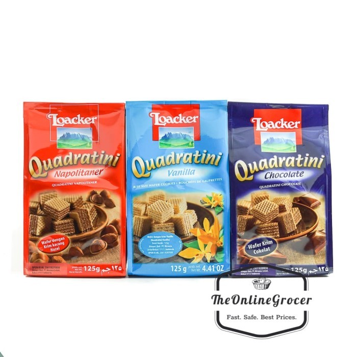 

[PROMO] Loacker Quadratini Wafer Cookies 125gr Biskuit Wafer Loacker - Hazelnut