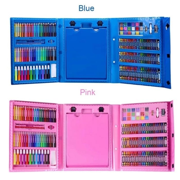 

Mainan Anak Set Spidol CRAYON 208pcs Untuk Melukis/Mewarna - Biru