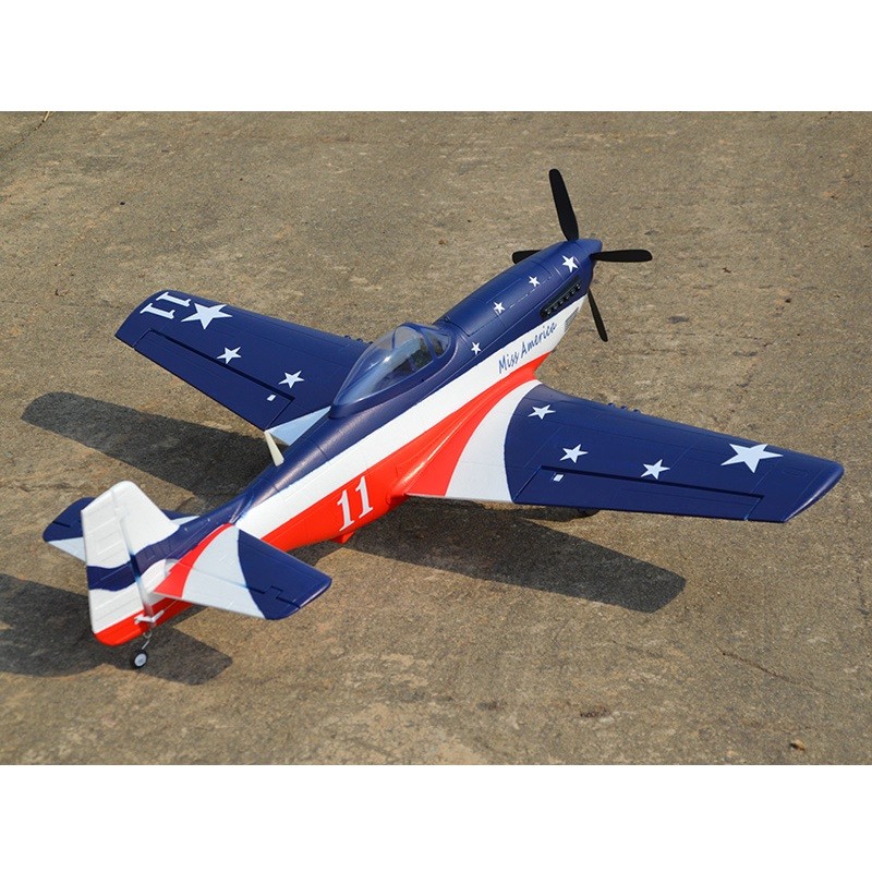 Hookll Model EPO P51 P-51 1200mm Miss America RC Warbird Plane Model Hobby