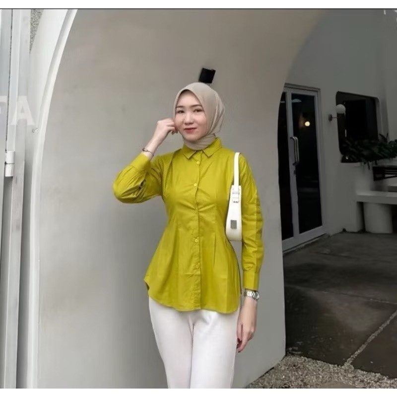 YOSSA - ZJD KEMEJA DAREN TOP / Kemeja MAYA Press Body Kekinian / ATASAN KEMEJA WANITA TERLARIS / KEM