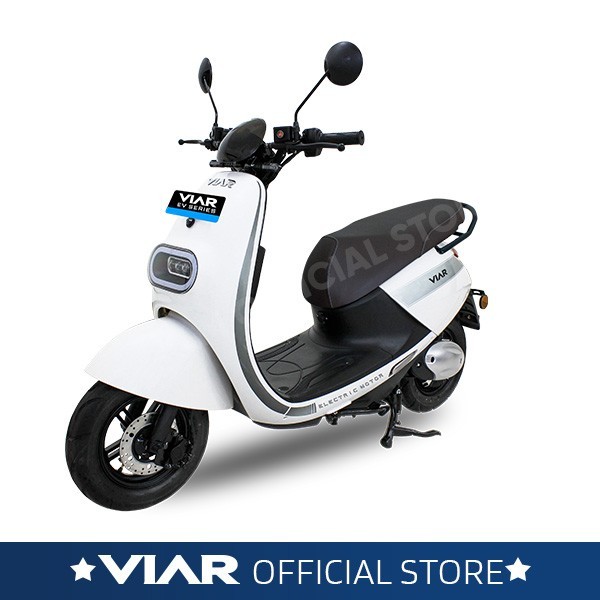 Sepeda Motor Listrik - Viar New Q1 L - Snow White, jakarta