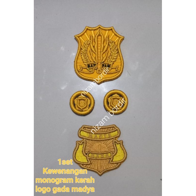 Bordir PROMO] PIN BORDIR TIMBUL 3D GADA MADYA/utama