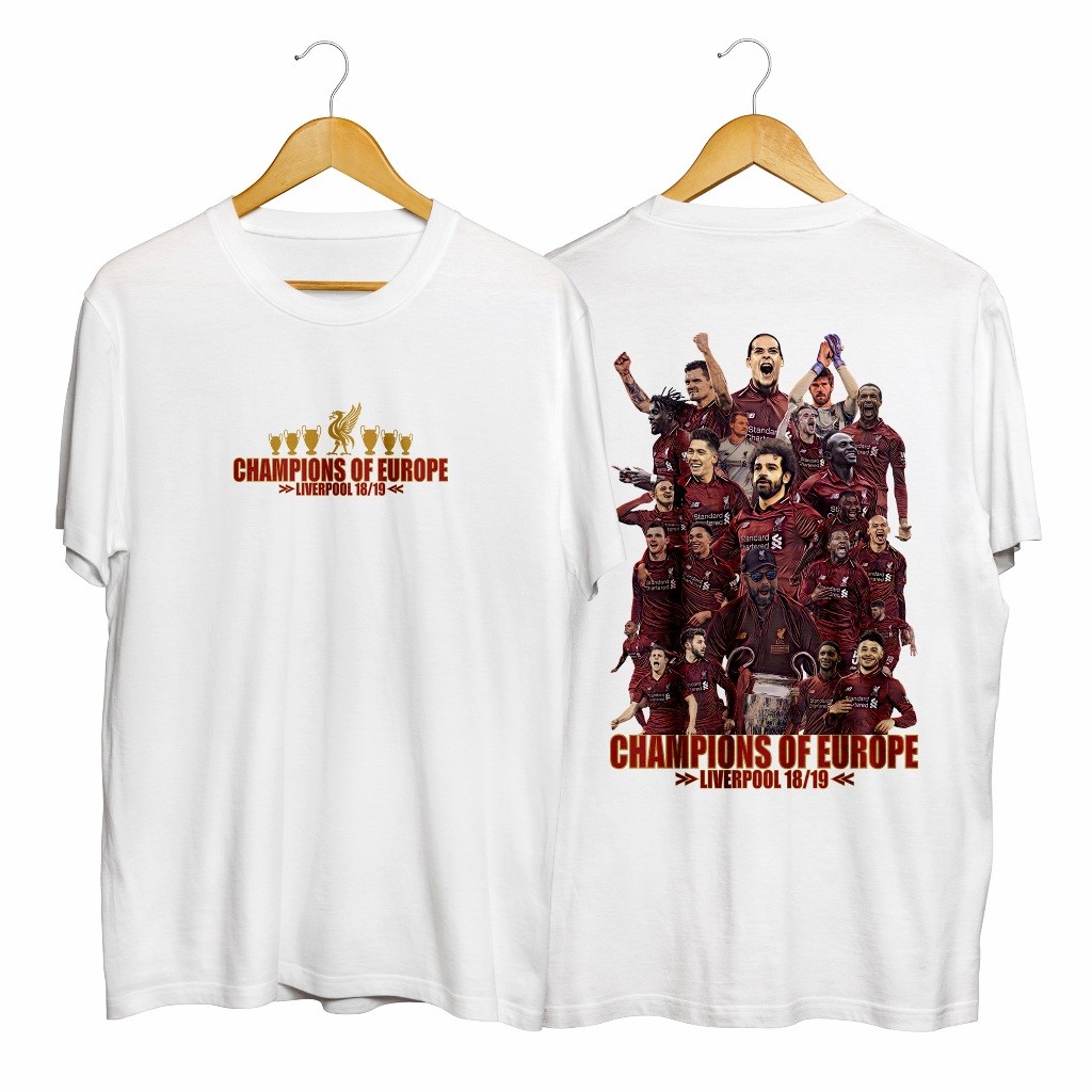 Kaos Bola Liverpool 2019 Streetwear Champions League