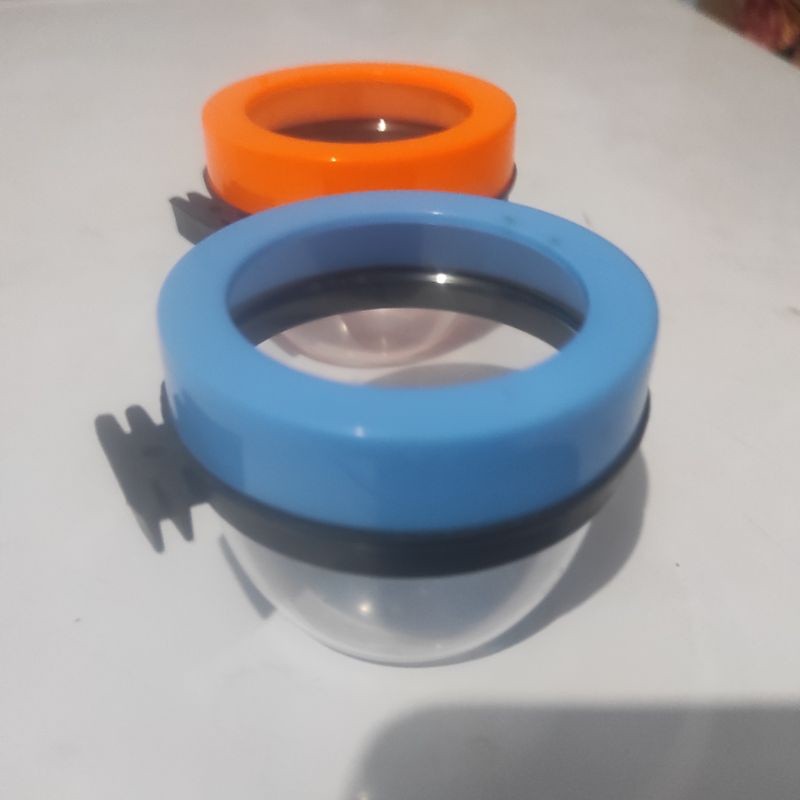 cepuk bulat tempat makan minum burung lovebird kenari perkutut dll - Romeesa