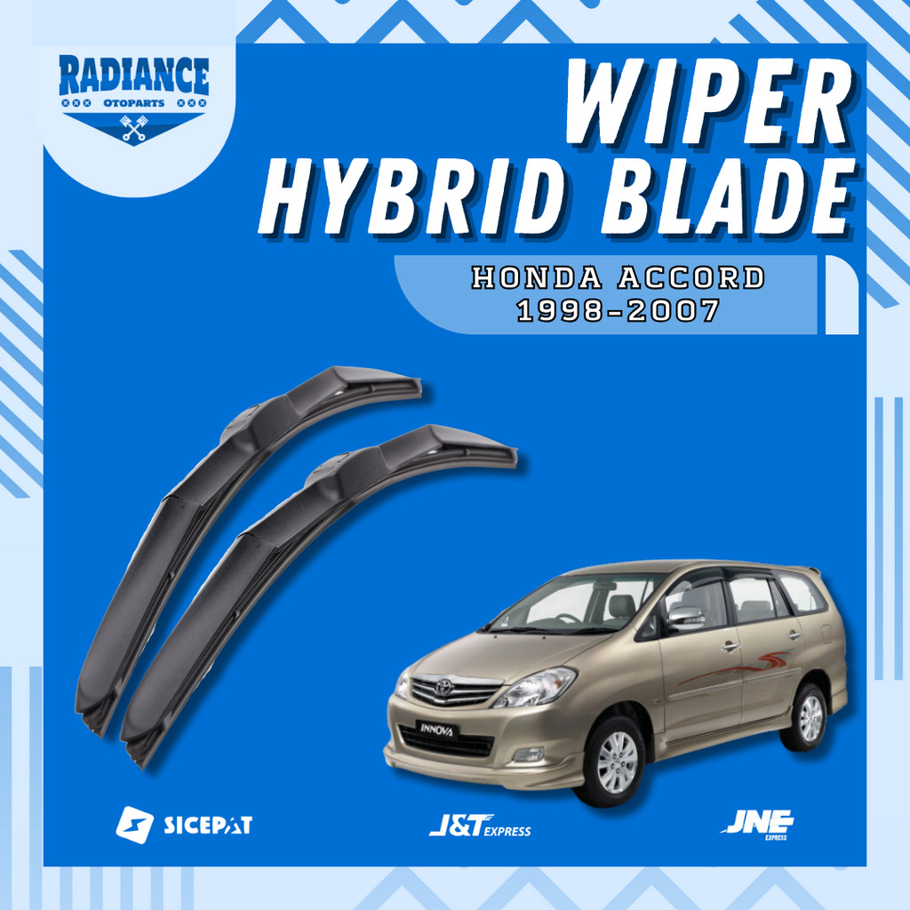 Wiper Mobil Hybrid Toyota Kijang Innova Lama 2004 - 2015 1SET Wiper Blade Hybrid Kiri Kanan Alat Sap