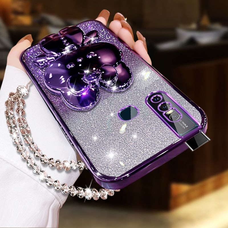 For Vivo V19 V17 V15 V11i V9 Case New Design Camera Protection Semi Transparent Soft Silicone Rabbit