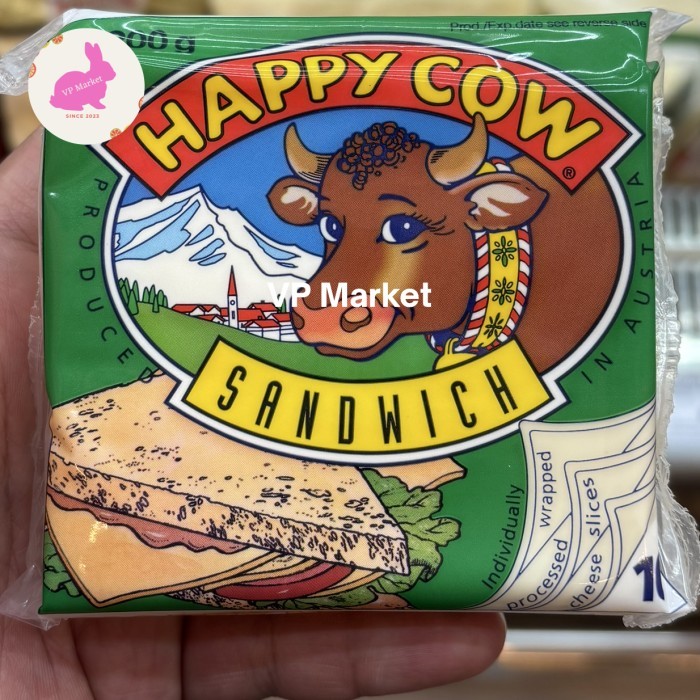

Keju Happy Cow Sandwich Slice Cheese 200g | Keju Slice Austalian