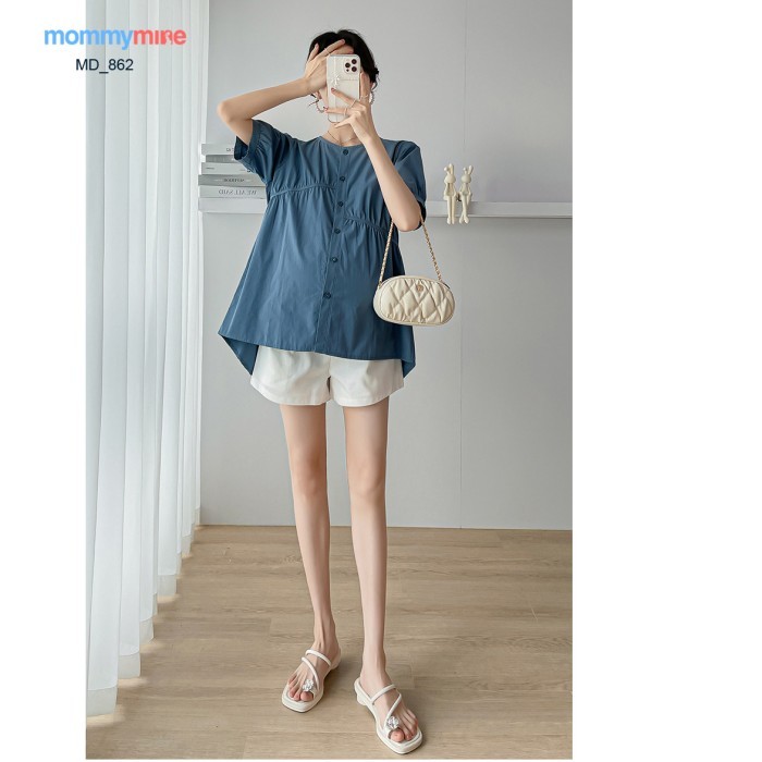 *TERLARIS* Mommymine Atasan Hamil Impor (MD_862)  Hijau, XL COD