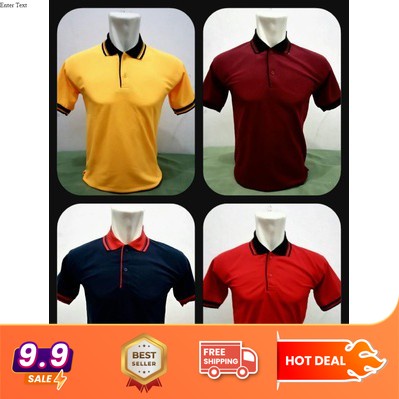 Kaos Kerah Kombinasi - Polo Kerah Kombinasi - Polo Shirt - Polo Warna - Shirt Pria