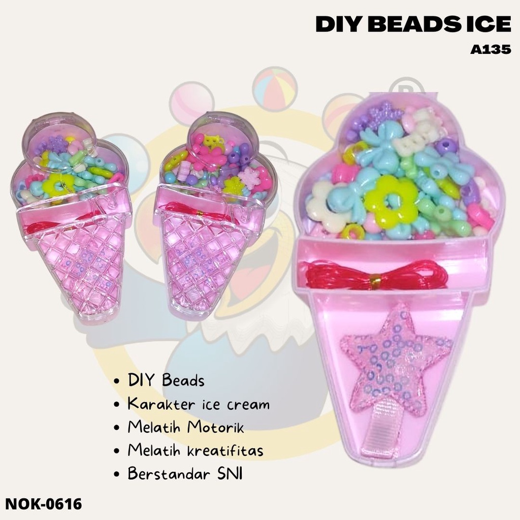 RAJAWALI TOYS MAINAN ANAK DIY BEADS ICE A135
