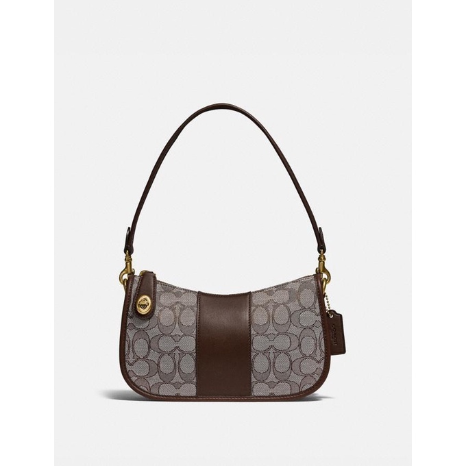 VS Tas Coach *0721* Swiinger Bag In Signature Jacquard Vvs