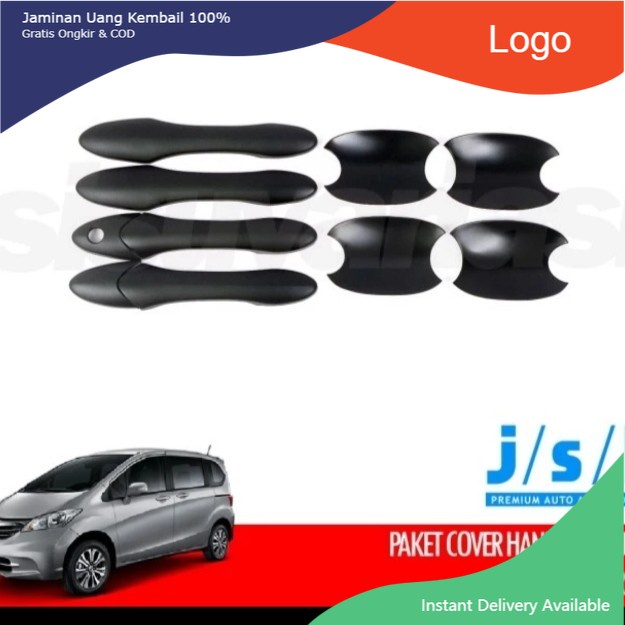 paket door handle outer mangkok pintu hitam doff Honda Freed  Aksesoris mobil