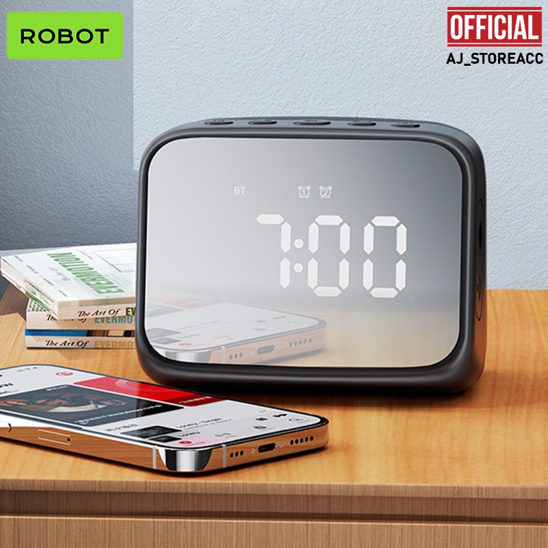 [ RB170 ]- ROBOT SOUND SPEKER SALON SPEAKER WIRELESS  RB170  ALARM CLOCK BLUETOOTH 5.3