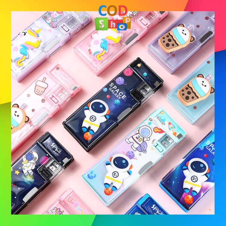

COD - S5945 Kotak Pensil Case Magnet Untuk Anak Tk & Sd / Kotak Pensil Anak Lengkap Dengan Peruncing / Tempat Pensil Karakter